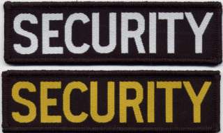 Security Woven Badge Patch 9.8cm x 2.8cm  