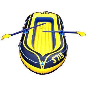  Suntour 2 person S713 Yellow&blue Inflatable Fishing Boat 