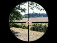Rifle Scope Zoom 1.25 4.5x26E Crosshair Red Dot +Mounts  