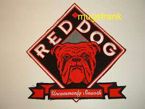New Red Dog Beer Bulldog Logo Jumbo Patch  
