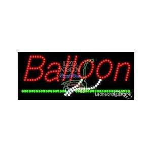 Balloon LED Sign 11 inch tall x 27 inch wide x 3.5 inch deep outdoor 