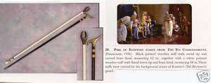 Pair of Egyptian Staff from THE TEN COMMANDMENTS Movie  