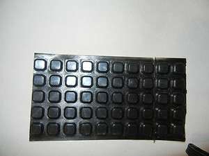Self Adhesive Black Square Raised Rubber Feet Bumpers (50)  