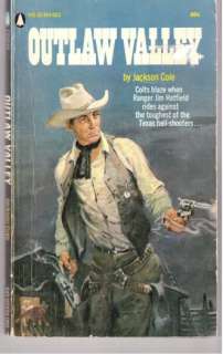 Paperback. Jackson Cole Outlaw Valley Popular Library 950805  