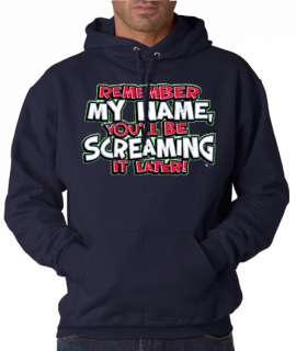 Remember My Name Funny 50/50 Pullover Hoodie  