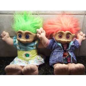   LARGE TREASURE TROLL Dolls Boy and Girl (15) Toys & Games