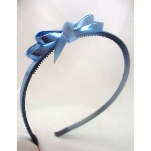  NEW COPY OF Metallic Blue Bow Skinny Headband, Limited 