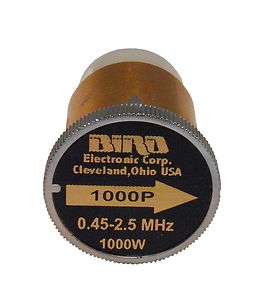 New Bird 1000P Plug in Element 1000w .45 to 2.5 MHz for Bird 43 
