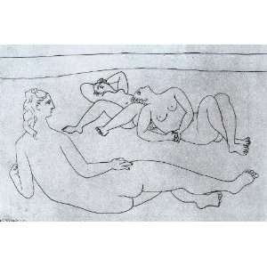   paintings   Pablo Picasso   24 x 16 inches   Three bathers Home