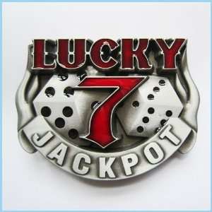  CASINO Lucky 7 Jackpot Belt Buckle CS 011 