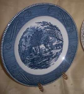 Currier & Ives Old Grist Mill Royal Dinner Plate  