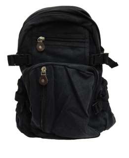 Rothco Compact Vintage Backpack Military Black Army Surplus  