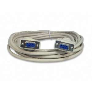  15 Foot DB9 9 Pin Serial Port Cable Female / Female RS232 