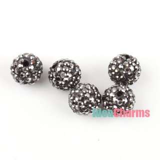 2x Multi Middle East A Rhinestone European Round Spacer Charms Beads 