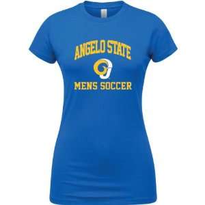  Angelo State Rams Royal Blue Womens Mens Soccer Arch T 