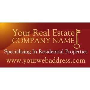 3x6 Vinyl Banner   Generic Real Estate Company Specializing in Reside