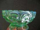   MOON & STARS Mint Green Opalescent Nappy Candle Holder or Dish  