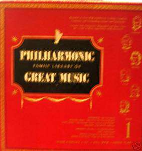 Philharmonic Family Library Of Great Music (LP) Album 1  