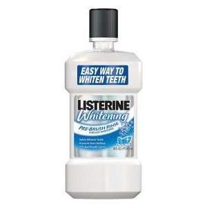  Listerine Whitening Pre Brush Rinse Clean Mint 16oz 