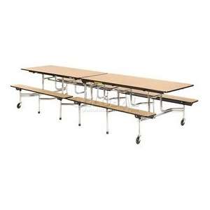  Virco® Mtb172910 Folding Roll A Way Table 120L Oak Top 