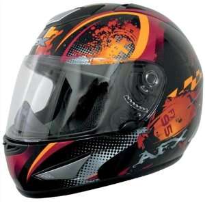  AFX FX 95 Helmet, Orange Stunt, Size 2XL, Helmet Type 