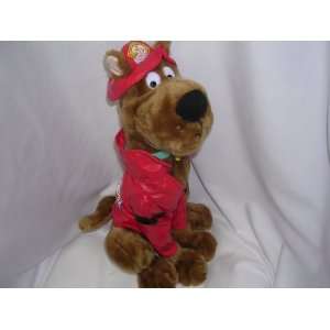 Scooby Doo Fire Department Cartoon Network Plush Toy Stuffed Animal 16 