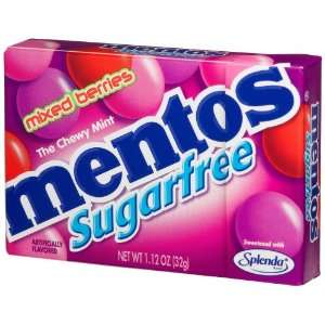 Mentos Box Sugar Free Mixed Berries 9 Pack  Grocery 