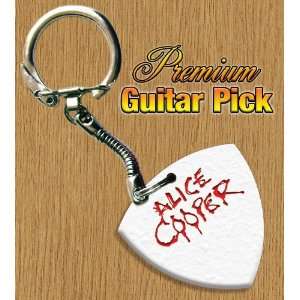  Alice Cooper Keyring Bass Guitar Pick Both Sides Printed 