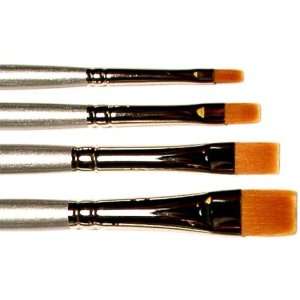   Set 18 Golden Taklon Artist Paint Brush Shader Set Arts, Crafts