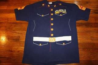 XL * vtg 80s 1985 USMC uniform costume T SHIRT * novely marines 