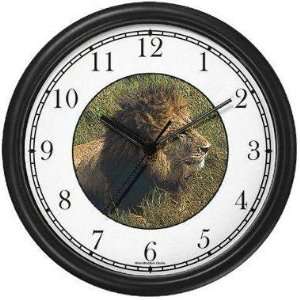  Male Lion in Repose (JP6) Wall Clock by WatchBuddy 