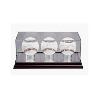  Triple Baseball Glass Display Case