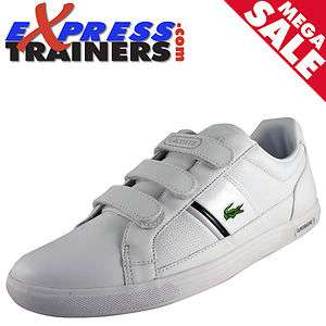 Lacoste Mens Europa Velcro Leather Casual Trainer  