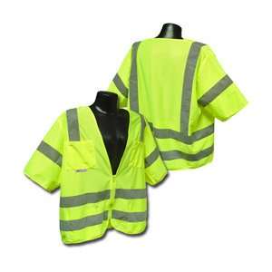 Radians SV83OMXL SClass 3 Standard Mesh Safety Vest, Orange, Extra 