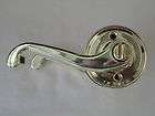 Door Knob Lever Right RH Locking Bed Bath Brass Weiser