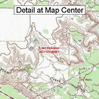   Map   Lake Kickapoo, Texas (Folded/Waterproof)