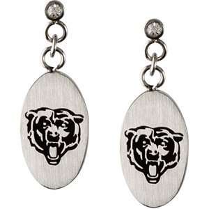  Stainless Steel Chicago Bears Logo Dangle earrings Sports 