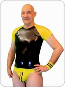 INTO LATEX RAGLAN T SHIRT RUBBER CHOOCE OF 27 COLOURS, SIZES 34 42 