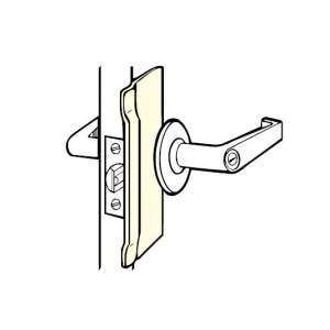   BLP 107 Silver Coated Latch Protector Key in Lever