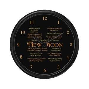  New Moon Twilight Wall Clock by 