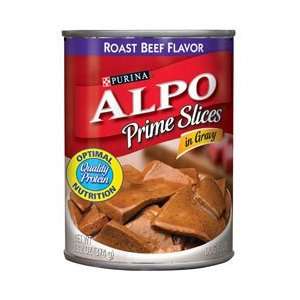 Alpo Prime Slices In Gravy Roasted Beef Flavored Canned Dog Food 24/13 