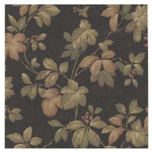  Brewster Wallcovering Dark Black Berry Trail UK1015 