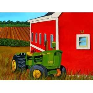  Down on the Farm, Original Painting, Home Decor Artwork 