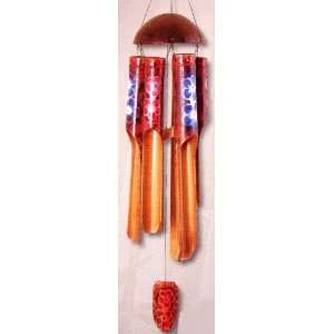  Colorful Floral Wind Chimes Carson Home Accents Bamboo 