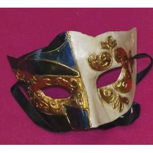   Eye Venetian, Masquerade, Mardi Gras Mask Blue/Black Toys & Games