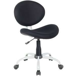    Comfort Groove Swivel Mesh Task Chair in Black