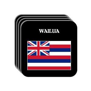  US State Flag   WAILUA, Hawaii (HI) Set of 4 Mini Mousepad 
