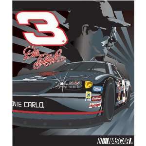 Dale Earnhardt #3 NASCAR Full Throttle Royal Plush Raschel Blanket 