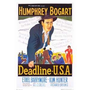  Deadline USA (1952) 27 x 40 Movie Poster Style A