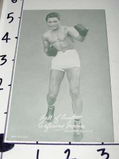   /Exhibit Card Boxer Ceferino Garcia   1940s Filipino Bolo Punch